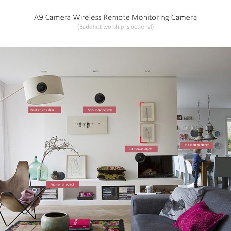 Mini Wifi Camera 1080P  Night Vision - PetsandGadgets